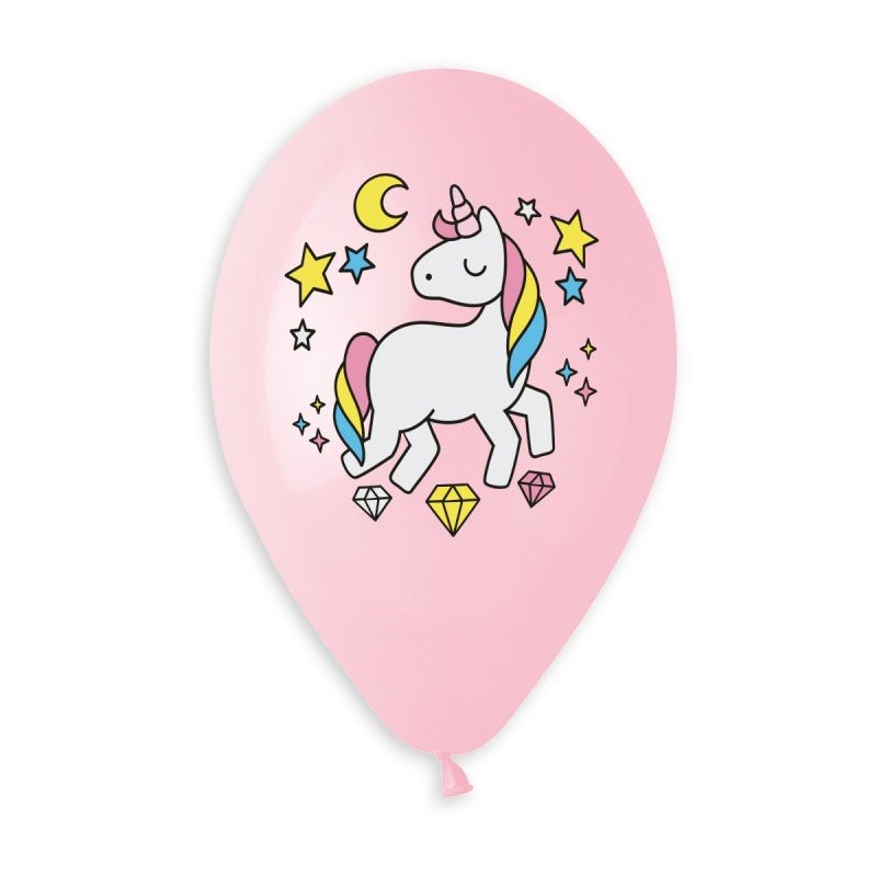 Sweet Unicorn Pastel Pink 13" Unicorn Balloon - PoundToys